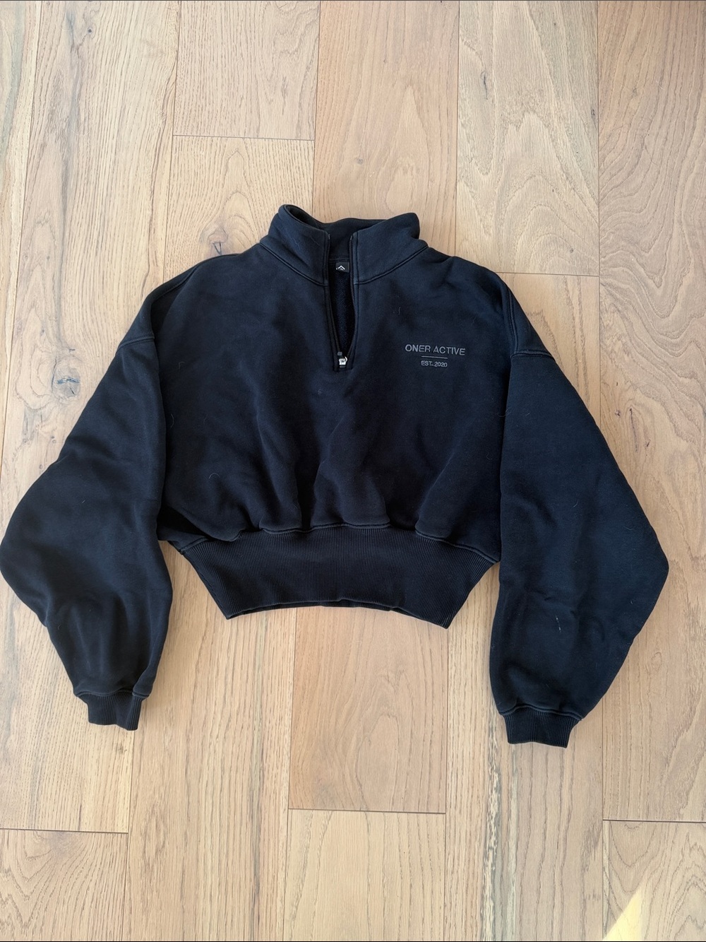 Oner Active Woman’s UK Medium Black Half-Zip Pullover Sweatshirt